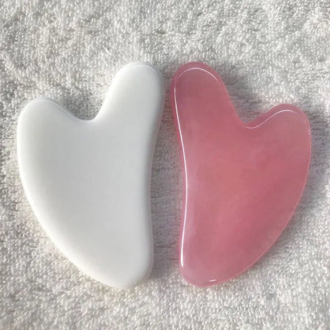 Gua Sha Scraper Heart Shape Beeswax SPA Face Massager Acupuncture Massage Tool Skin Care Accessory