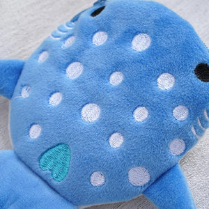 Cute Plush Cartoon Whale Shark Coin Purse Wallet Portable Plush Coin Bag Stores Keys Earphones Coins Organizer Pouch Zipper Bag Gift for Kids