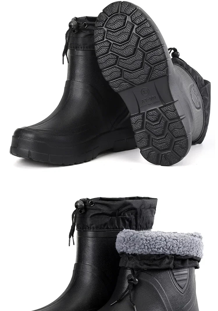 Unisex Ultra-Warm Insulated Winter Ankle Boots with Non-Slip Sole Waterproof