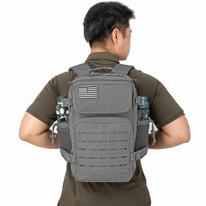 25L Durable Tactical Backpack - Water-Resistant, 25L Capacity, Multi-Compartment Outdoor Daypack