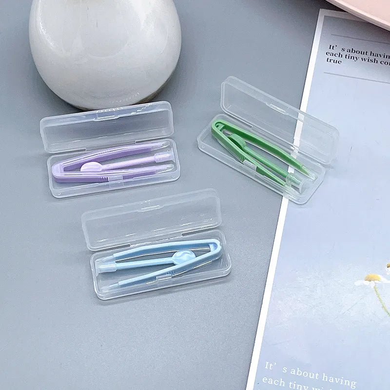 1 Set Contact Lens Inserter Wearing Tools Contact Lenses Tweezers Suction Stick Travel Kit for Eye Care Contact Lens Accessories