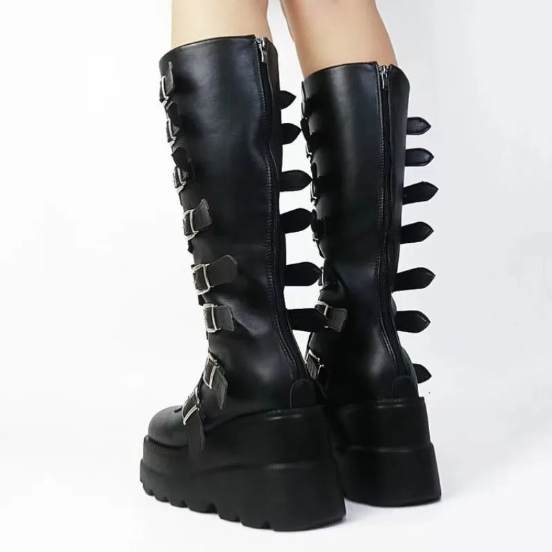 Calf High Boots black