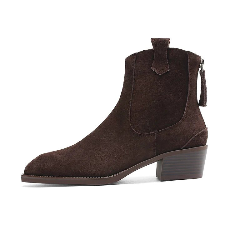 Suede Ankle Boot brown