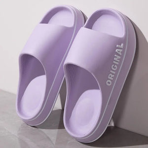 Women's & Men's Sandals Slippers Beach Slides Solid Color Thick Sole Indoor Bathroom Outdoor Anti Slip Shoes Summer Couple Sandals