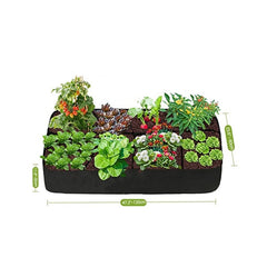 Square Planting Container, Garden Grow Bags, Felt Plant Bags, Indoor/Outdoor Grow Bags for Plants, Vegetables, Fruits