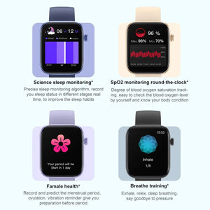 Voice Calling Smartwatch Men/Women Health Monitoring IP68 Waterproof Smart Notifications Voice Assistant Smart Watch