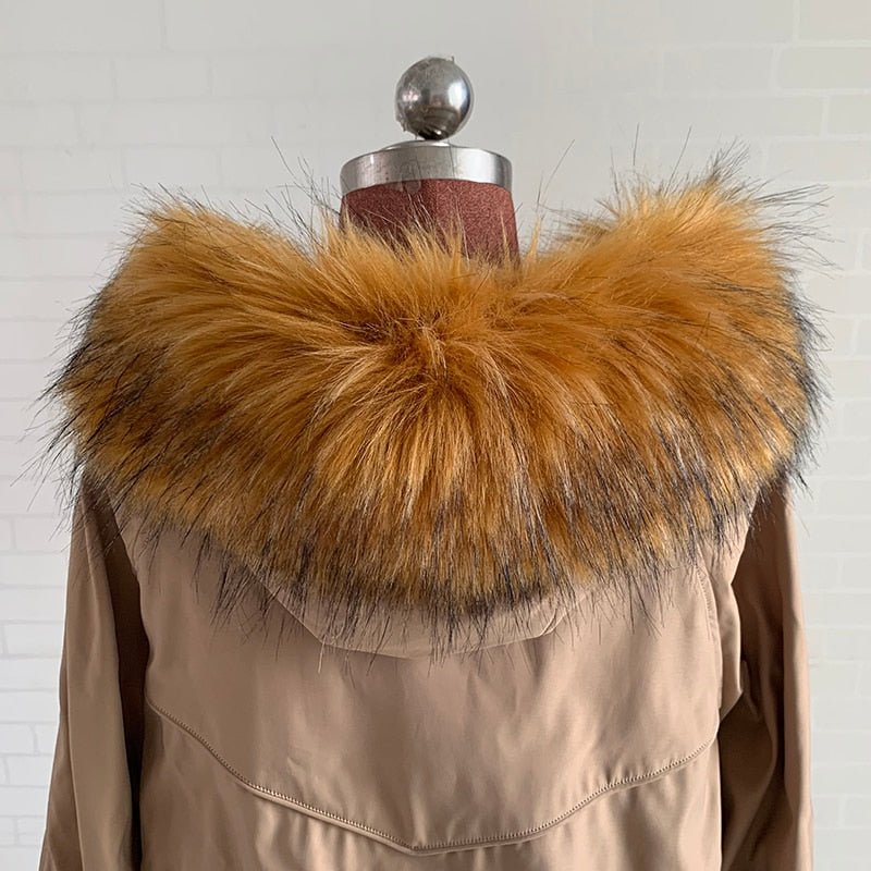 Faux Fox Fur Collar Shawl Women Winter Coat Scarf Wrap Warm Elegant Fashion Accessory