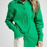 Fashionable Long Sleeve Loose Cotton Shirts for Women