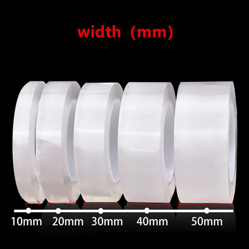 1/3/5m Nano Tape Double-Sided Adhesive Tape Traceless Waterproof Tape For Bathroom Kitchen Sink, etc. Tap Gel Sticker