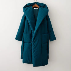 Women's Stylish Thick fluff Long Parka Coat Warm Waterproof Coat