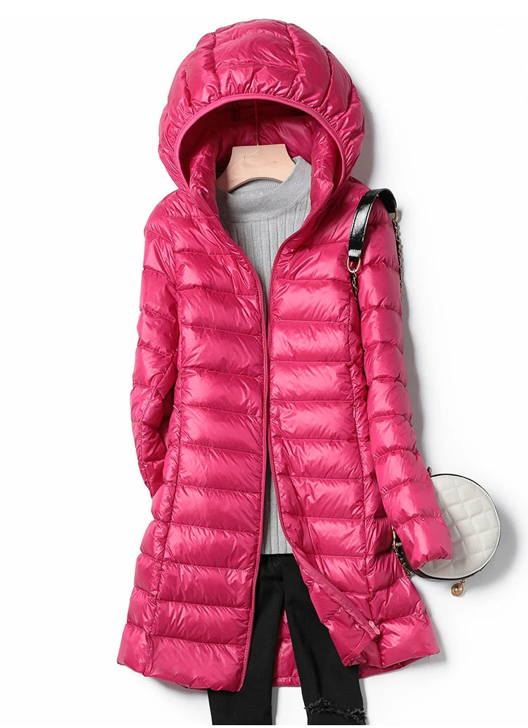 Women’s Hooded Quilted Winter Jacket - Warm, Stylish, & Cozy (M-5XL)