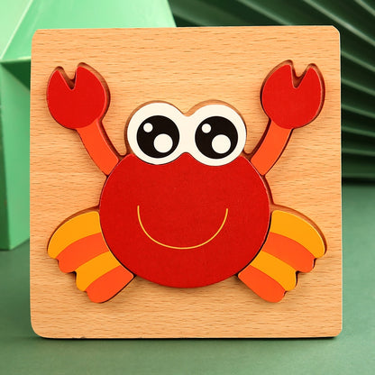 Wooden Montessori Toddler Puzzles for Kids Montessori Jigsaw Puzzles for Ages 2-5 Preschool Learning Montessori Educational Toys