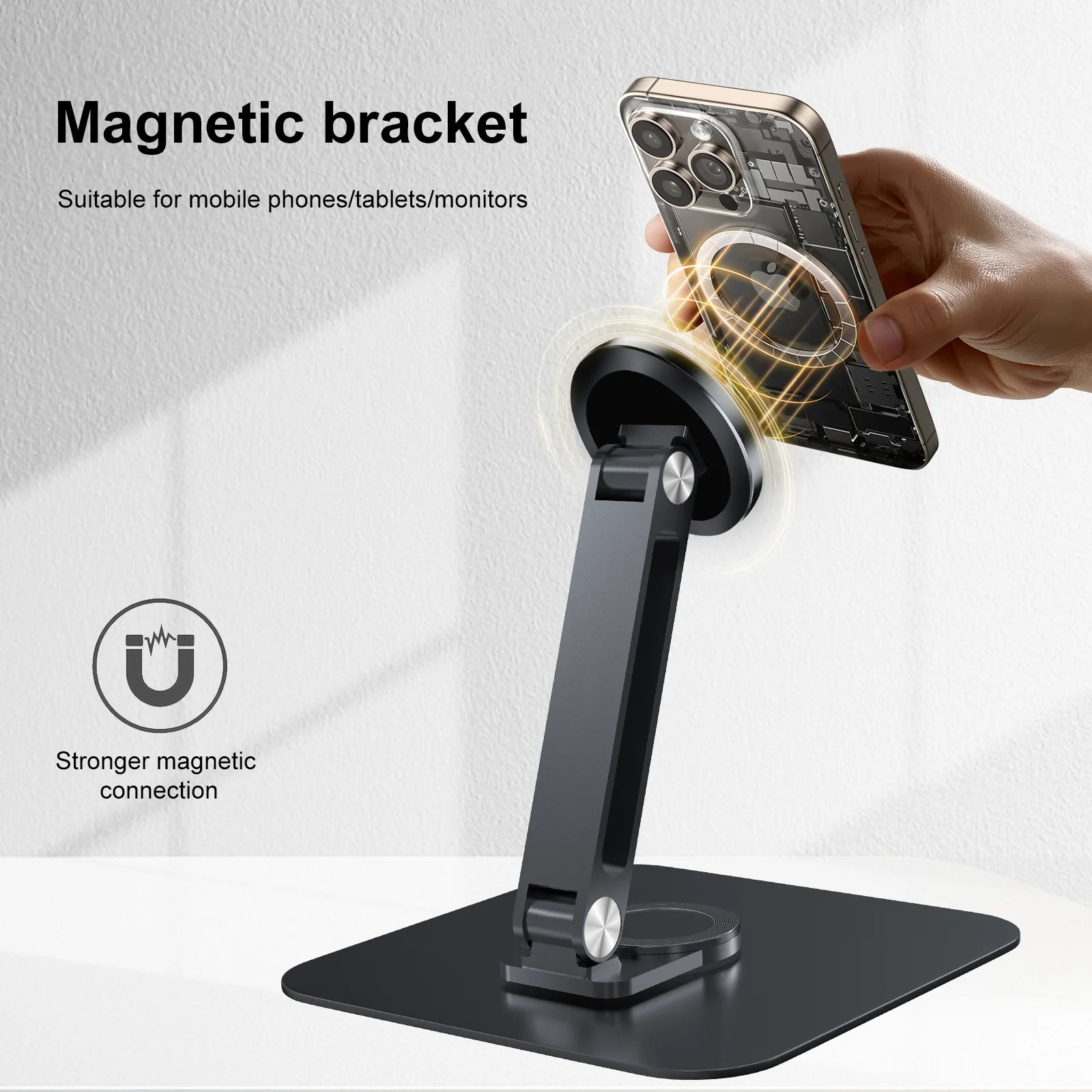 Monitor stand magnetic