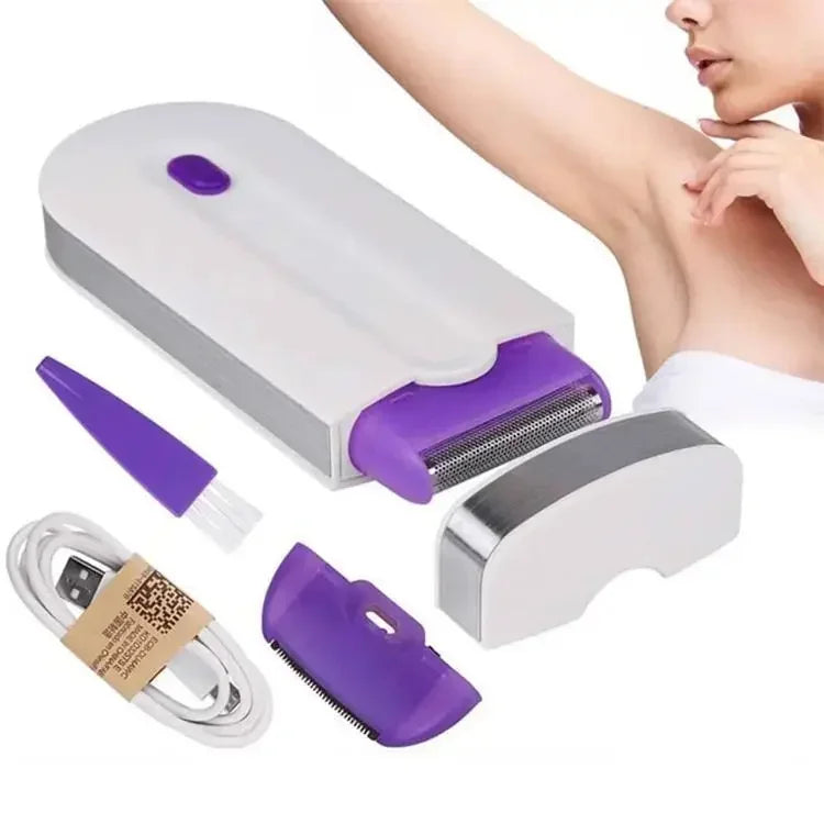 Electric Depilator Finishing Touch Mini Rechargeable Hair Removal Handheld Machine Device Removes Body & Facial Hair Painlessly