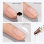 Quick Construction Nail Gel Semi Transparent Jelly Color Nail Gel Polish Strengthener Soak Off UV LED Nude Pink Gel