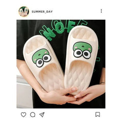 Adorable Frog-Face Slippers – Cute, Comfortable & Stylish Slide Sandals