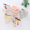 Baby Bibs 5pcs Set Triangle Double Cotton Bandana Boys Girls Feeding Smock Infant Burp Cloth Towel