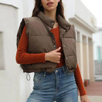 Puffer Vest brown