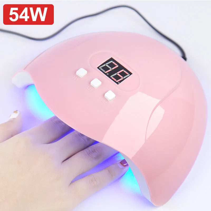 Nail Dryer Machine Portable  Nail Lamp USB Cable For Drying Curing Nails Varnish with 18-Piece Beads UV LED Lamp