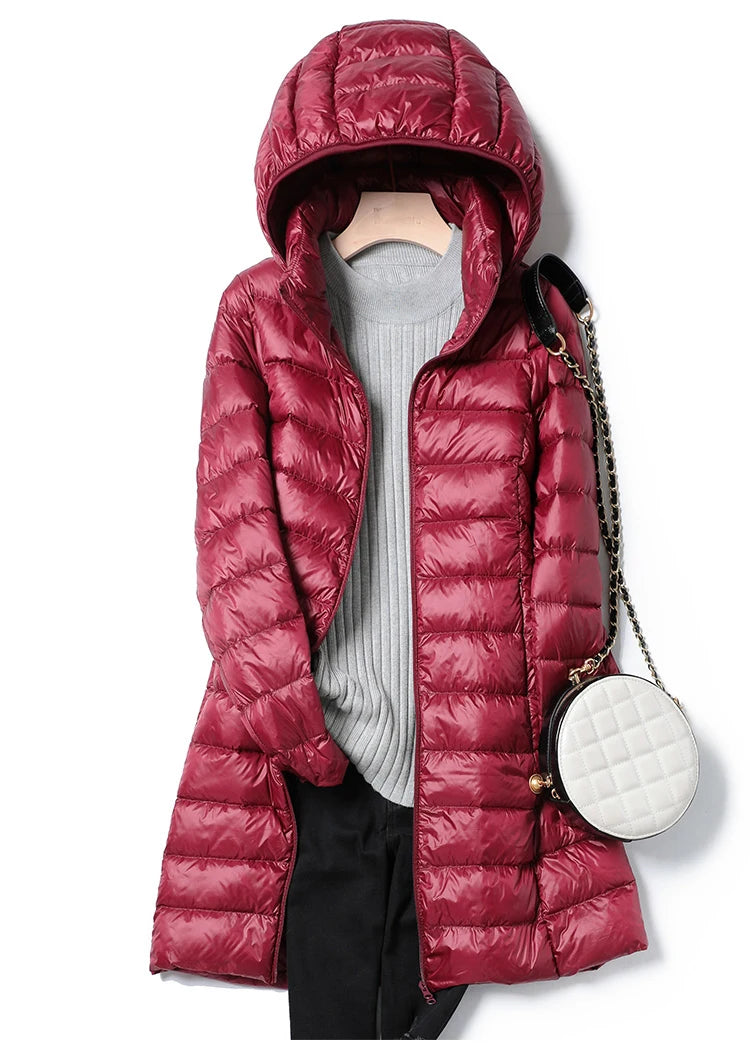 Women’s Hooded Quilted Winter Jacket - Warm, Stylish, & Cozy (M-5XL)