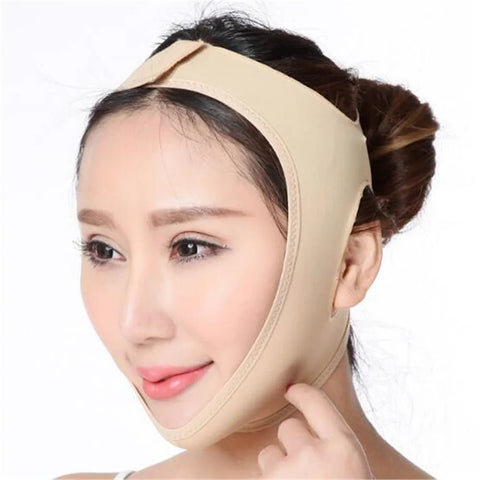 Face Lifting Strap Women Stretchy V-Line Elastic Shaper Chin Cheek Belt Facial Massager Skin Care Tool