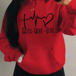 women's hoodie red