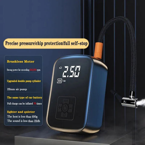 Tire Inflator Pump Wireless Electric Car Motorcycle Bicycle Boat Auto Air Compressor Portable Tool