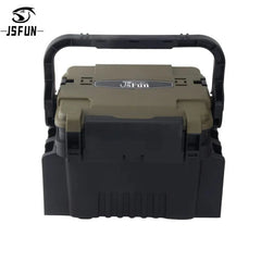 Tackle box with JSFUN branding on a white background