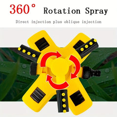 Water Sprinkler 360° Automatic Rotating Trigeminal Sprinkler For Irrigation Rotating Sprinkler Sprinkler Sprayer Lawn Watering Gardening