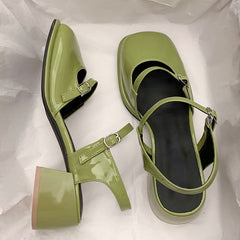 Women's Non-Slip Round Toe Sandals Shoes Casual Summer Shoes Buckle Strap