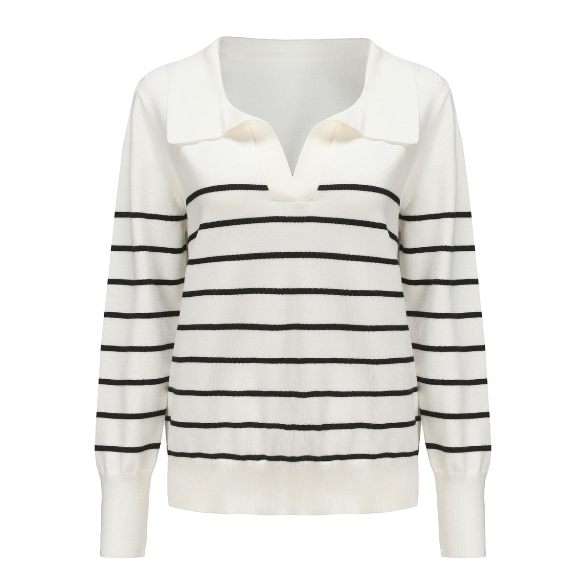 Polo Neck Sweater Women Long Sleeve Jumper Casual Warm Everyday Winter Fashion Top Shirt