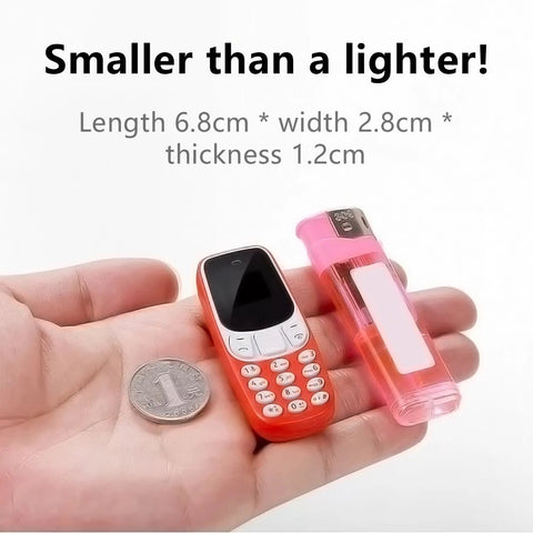 Mini Mobile Phone BM10 Dual SIM Bluetooth Voice Changer Low Radiation Sound Recording Compact Gift