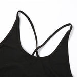 Sexy Fairy Grunge Long Sleeve Y2k Hooded Crop Top Streetwear Strappy Asymmetrical Trendy T Shirts