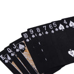 Black Gold Color Playing Card Game Card Deck Waterproof Poker Suit Magic Package Board Game Gift