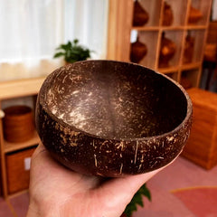 Natural Coconut Wood Bowl Set Wooden Salad Ramen Bowl Coconut Wood Spoon Set Kitchen Tableware Coconut Bowl