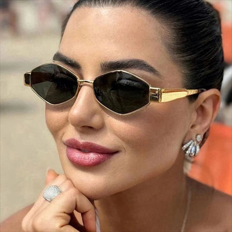 Sunglasses Unisex UV400 Polygon Trendy Retro Celebrity-Style Fashion Eyewear