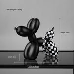 Resin Balloon Dog Statue Abstract Art Decor Resin Animal Sculpture Creative Animal Ornament Home Decor