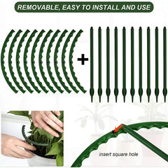 2-12 Piece Plastic Plant Support Spikes Pile Frames Greenhouse Arrangement Fixed Rod Stand For Support Flowers Vine Climbing Bracket Garden Supplies