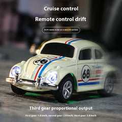 Mini Remote Control Alloy Toy Car with Mobile Phone Control – Wireless Beetle Car for Kids & Adults