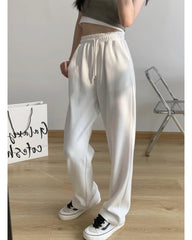 Women's Straight Wide Leg Sweatpants Casual Pants High Waist Mopping Sport Pants