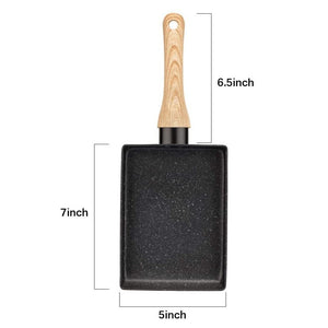 Japanese Tamagoyaki Pan Non-Stick Omelet Pancake Frying Pan Square Mini Frying Egg Pan With Silicone Spatula