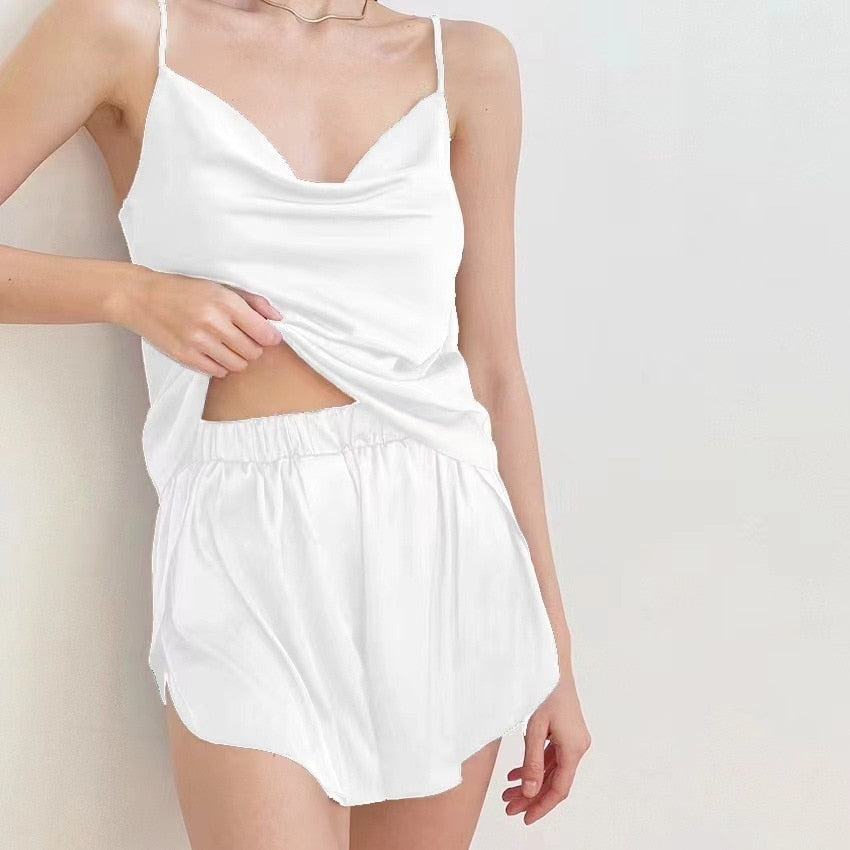 Women's Sleepwear Two-Piece Suit Top & Shorts Pajama Set