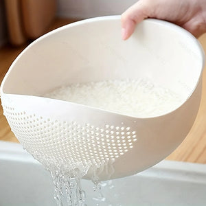 Rice Drainage Basket Rice Filter Fruit and Vegetable Small Drainage Sieve Kitchen Tools Multi-Purpose