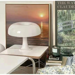 Led Mushroom Table Lamp Italian Inspired Design Handmade Mushroom Bedside Lamp Minimalist Desk Lamp