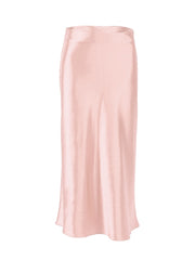Women's  Purple Satin Silk Skirt High Waist Sexy Long Elegant Office Skirt