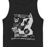 Y2k Grunge Print Sexy Summer Spring Tank Top for Women Ribbed Knit Tank Streetwear Aesthetic Clothing