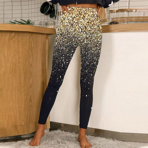 High Waist Floral Print Leggings Women Skinny Stretchy Pencil Sports Casual Fashion Pants