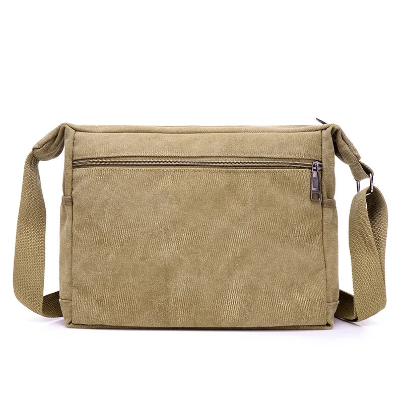 Men's Canvas Shoulder Bags Casual Tote Travel Crossbody Bag Messenger Bags High Quality Handbag