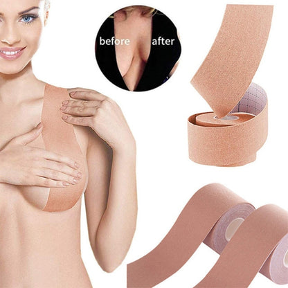 Risque Body Lift Tape Sticky Breathable Adhesive Tape For Strapless Dress, Lift Up Bra Chest Cover