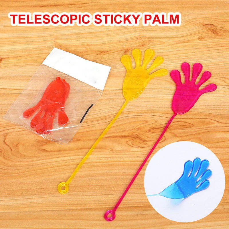 5-50 Pcs Funny Sticky Hands Toys for Kids Palm Elastic Sticky Squishy Slap Palm Toy Gift for Kids Novelty Party Favors